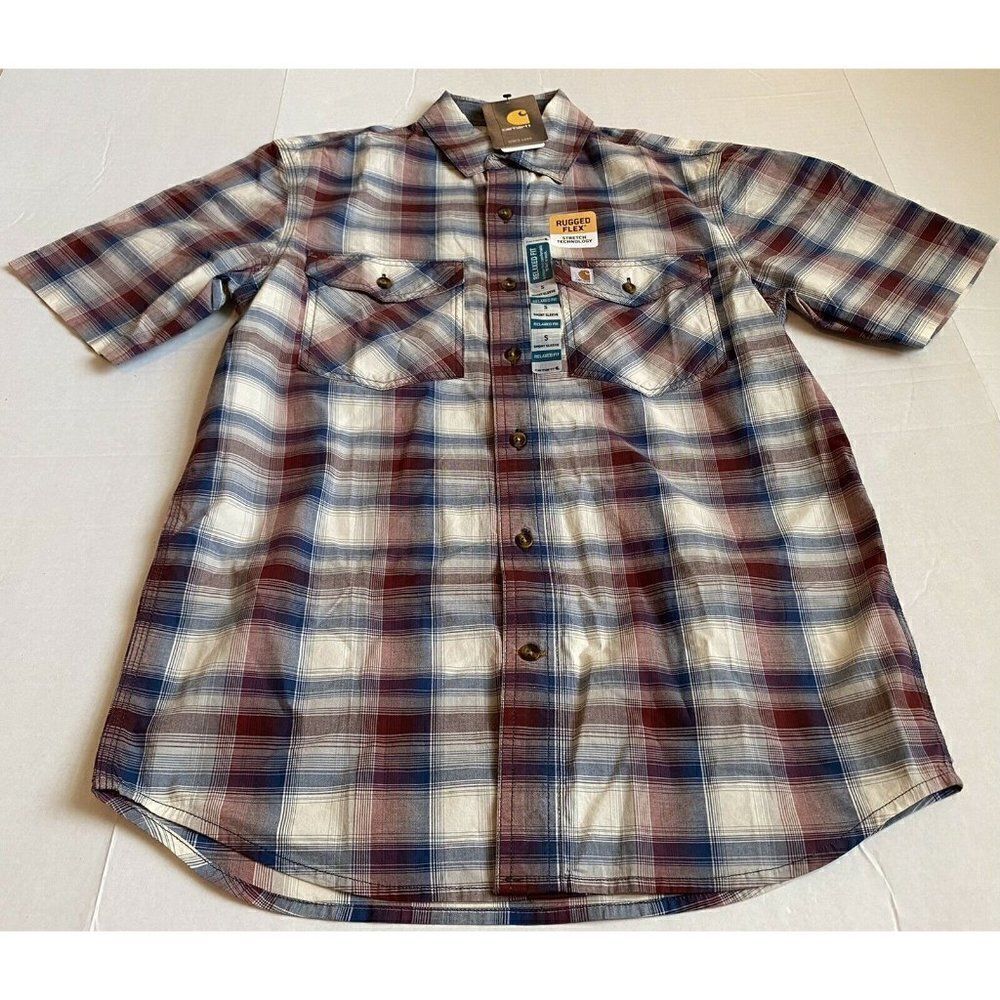 Carhartt Men Sz S Rugged Flex Relaxed Fit SS